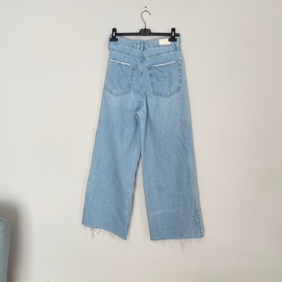 Blue Wide Leg Women High Rise Jeans Size  46 = US 14 or 16 - Picture 5 of 9